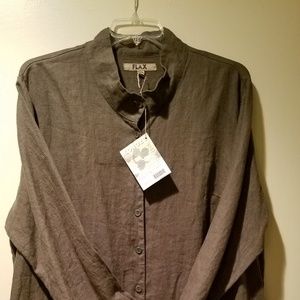 FLAX Olive Green Tunic